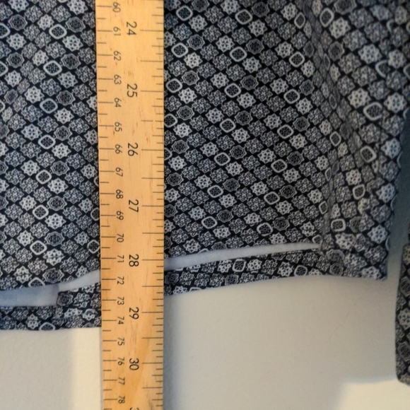 English Laundry Shirt Mens 2XL Blue geometric Soft Cotton Long Sleeve NWOT - Picture 8 of 10